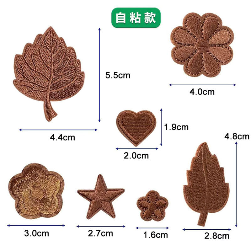 Wholesale No-sew self-adhesive embroidery patch seamless repair hole embroidery applique